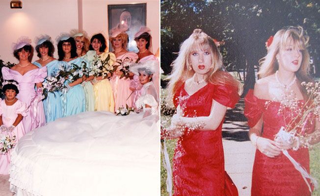 80s bridesmaid dresses