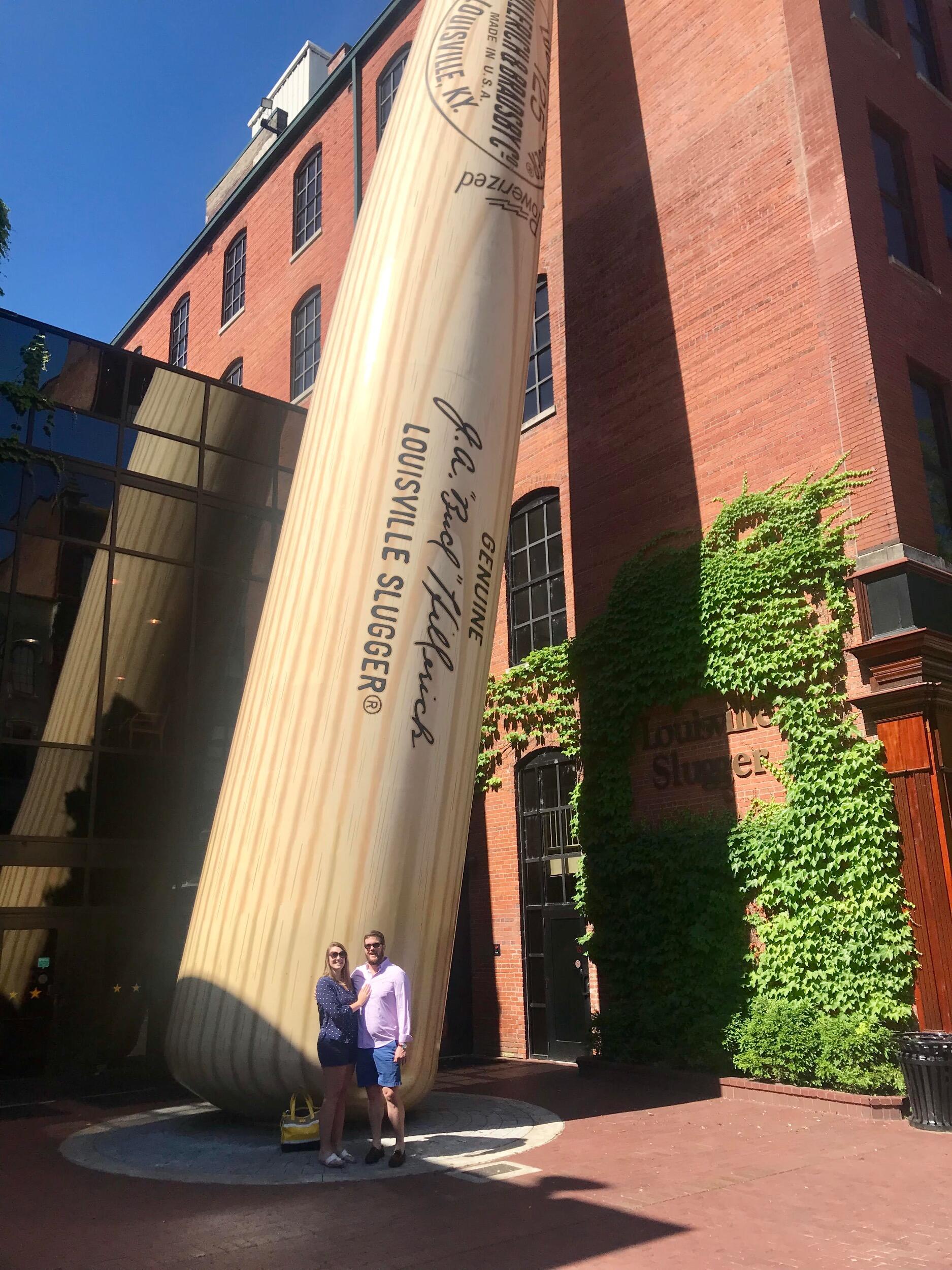 One of Claire and Matt's first road trips was to Louisville, Kentucky. They stayed at the Seelbach Hotel, toured the Louisville Slugger Museum, saw Churchill Downs, and enjoyed tours and tastings at both Buffalo Trace and Woodford Reserve distilleries. 