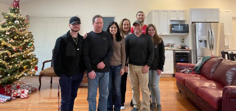 Family Picture with Uncle Carl and Aunt Debbie