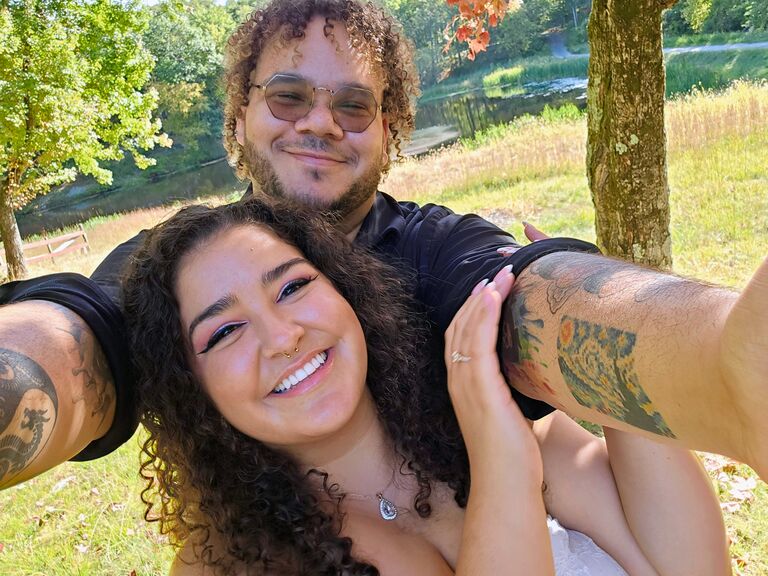 Sneaking in to dear old Camp Lewis to take some engagement photos.