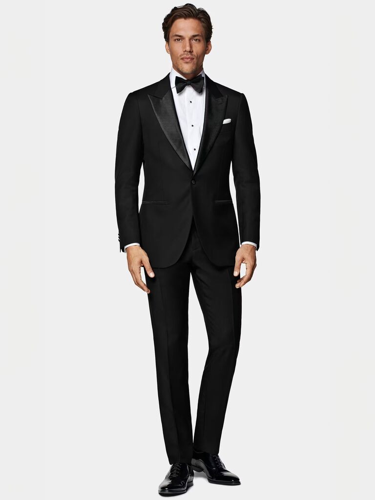 Black Lazio Tuxedo for black tie wedding