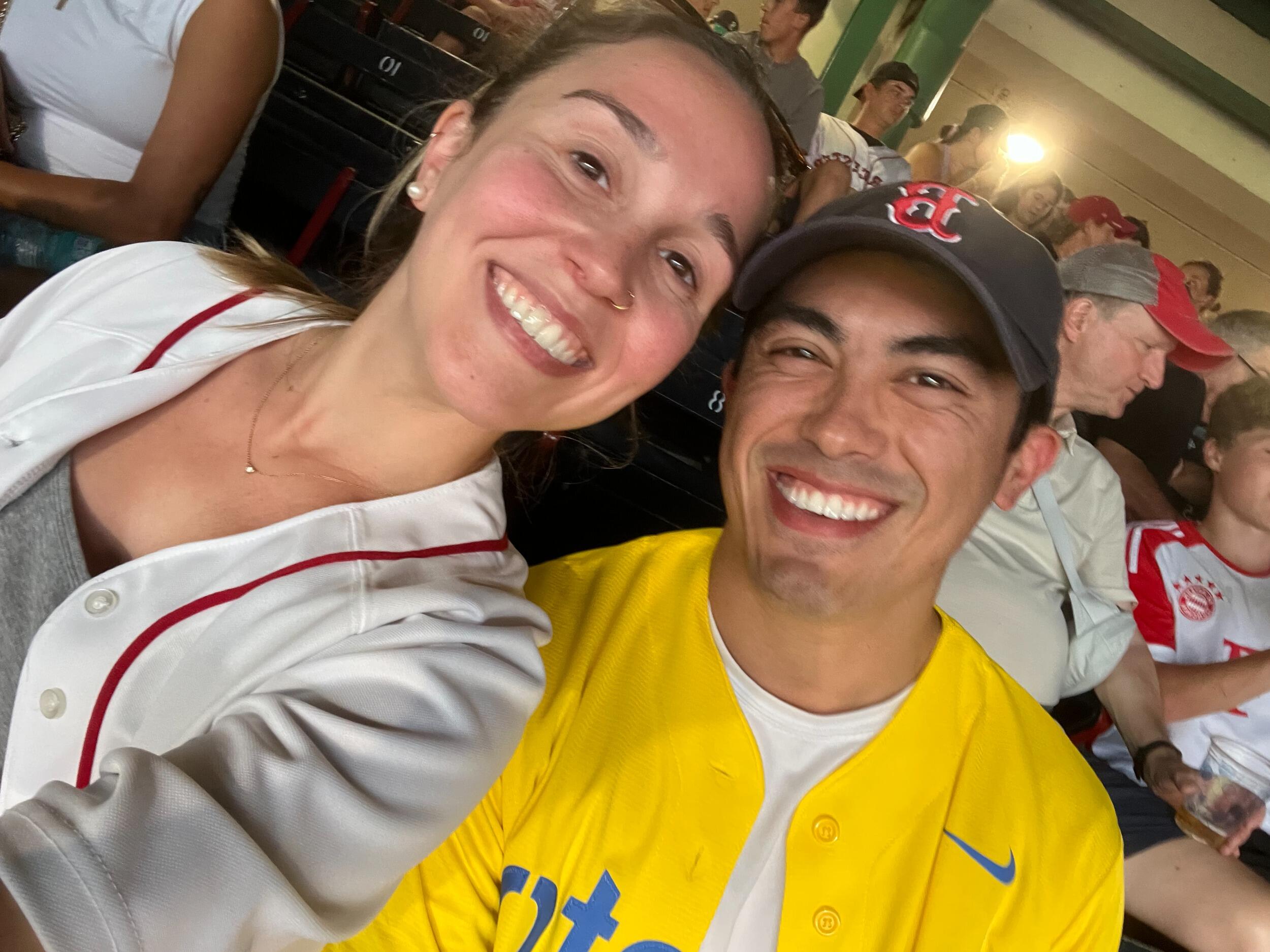 Another red sox game!  This time they were living together temporarily to test the waters before Emily moved up full time.