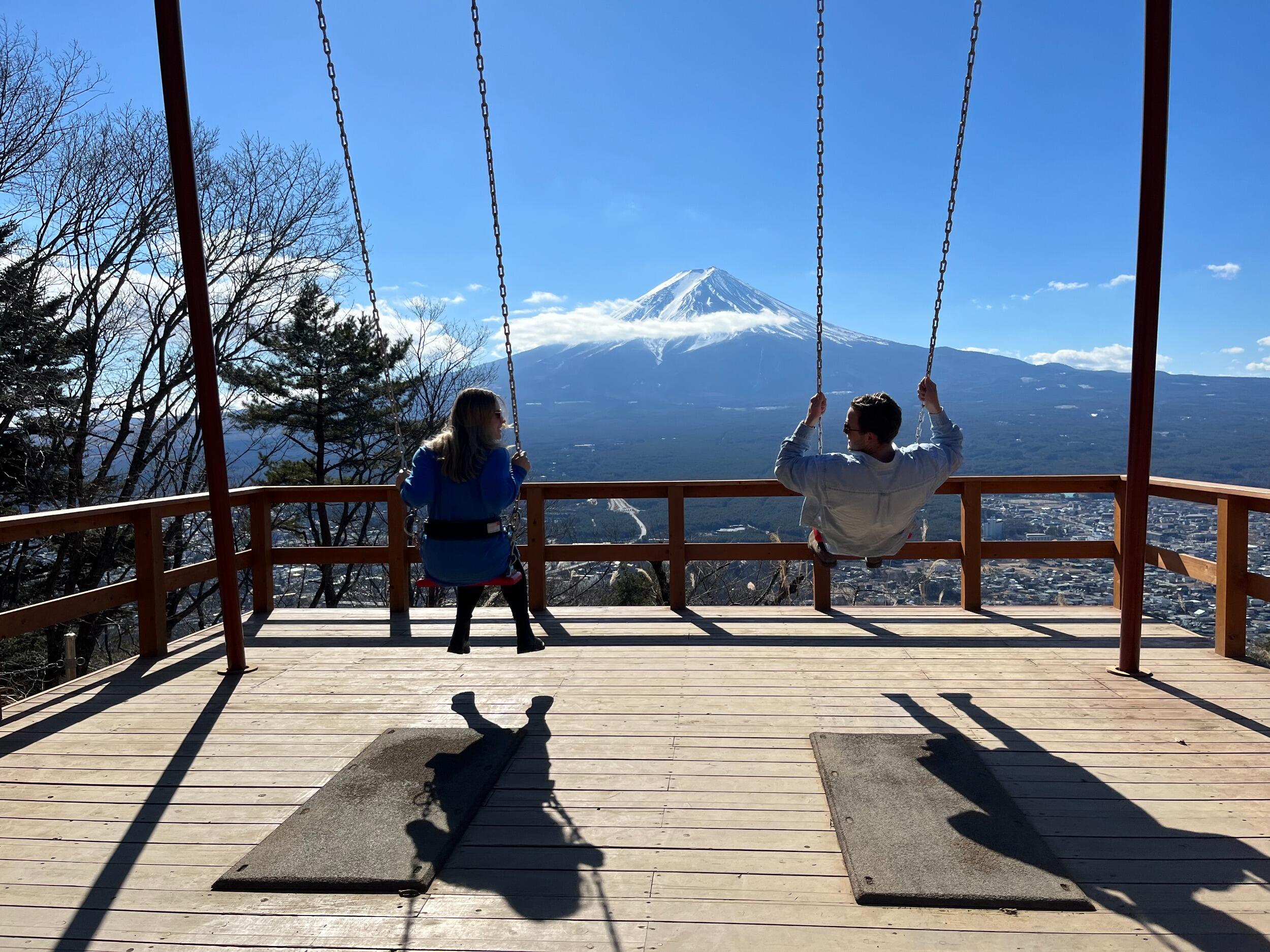 Aligning on a dream to reach Asia, Maddy and Alec took advantage of cheap tickets to Japan as the country re-opened to tourists. 