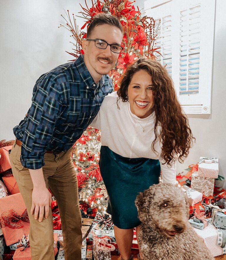 Joshua and Allison celebrated their first Christmas together as a couple, but in their secret bubble because no-one knew about them, yet.