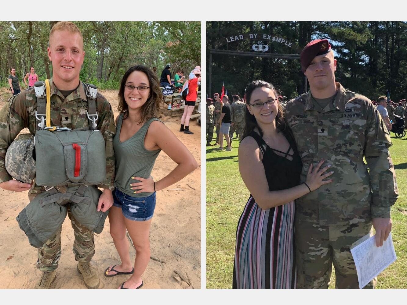 In March 2022, Lidia flew to Fort Bragg, NC and helped Greg pack up for their 8 hour car ride to come back home.