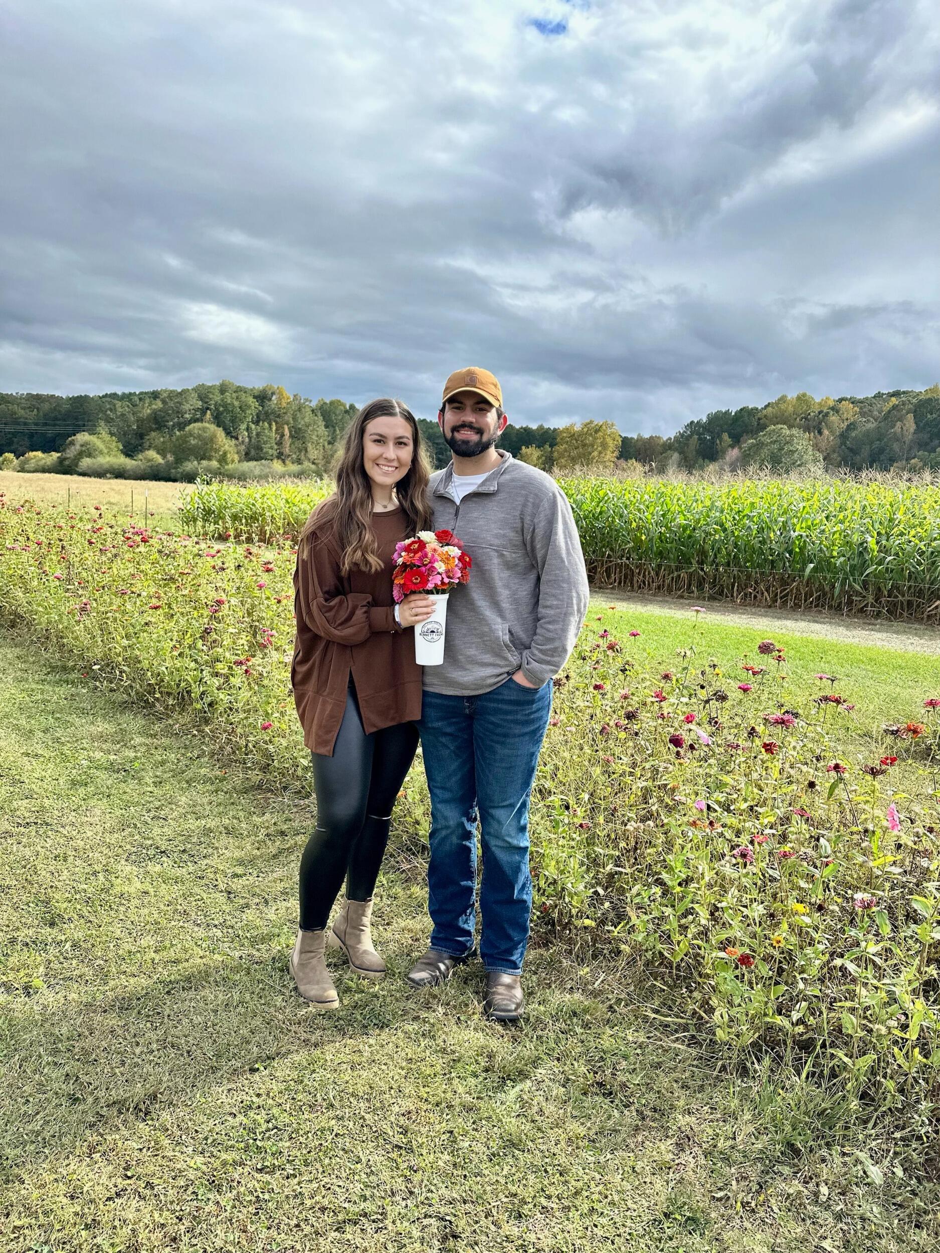 One of our many trips to Bennett Farms to pick fall flowers!