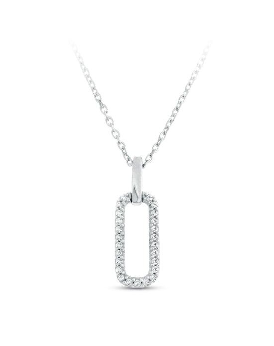 Diamond Paperclip Necklace