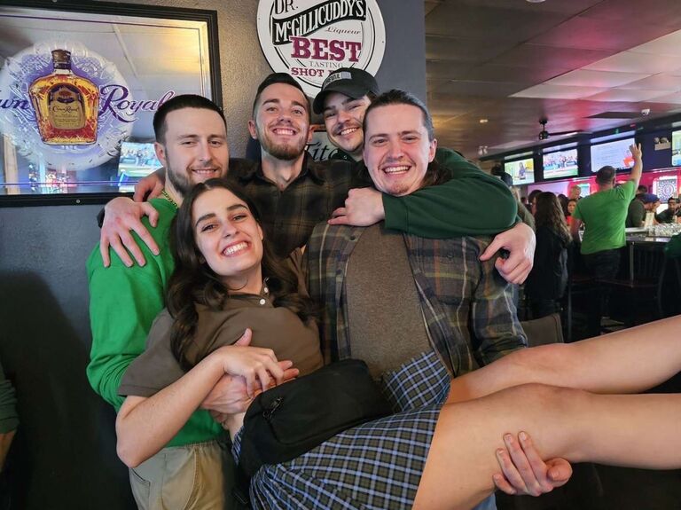 And of course, had to get a picture with some of the future groomsmen!