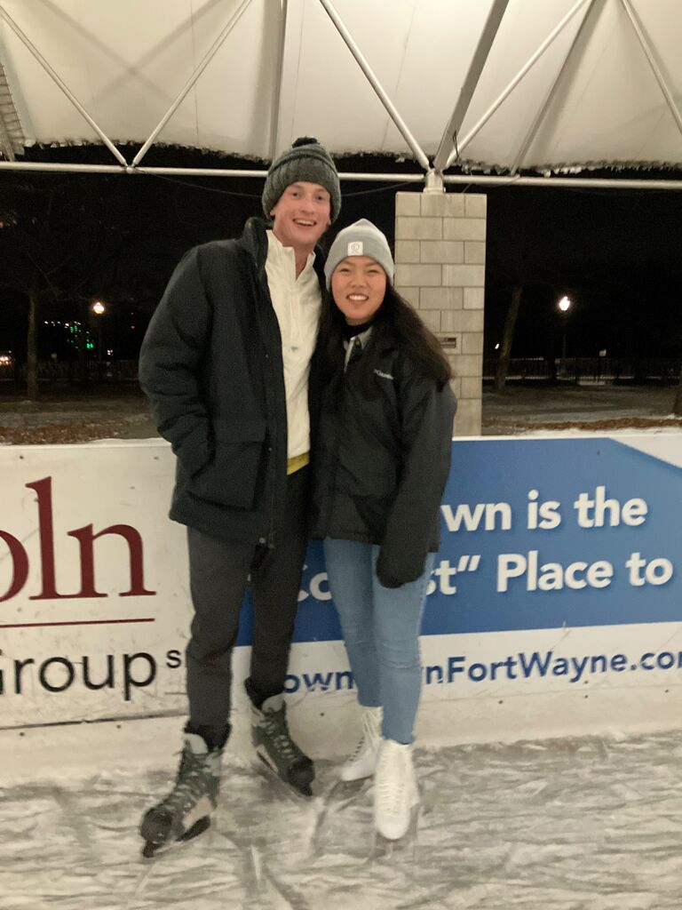 An ex-hockey player and ex-figure skater!