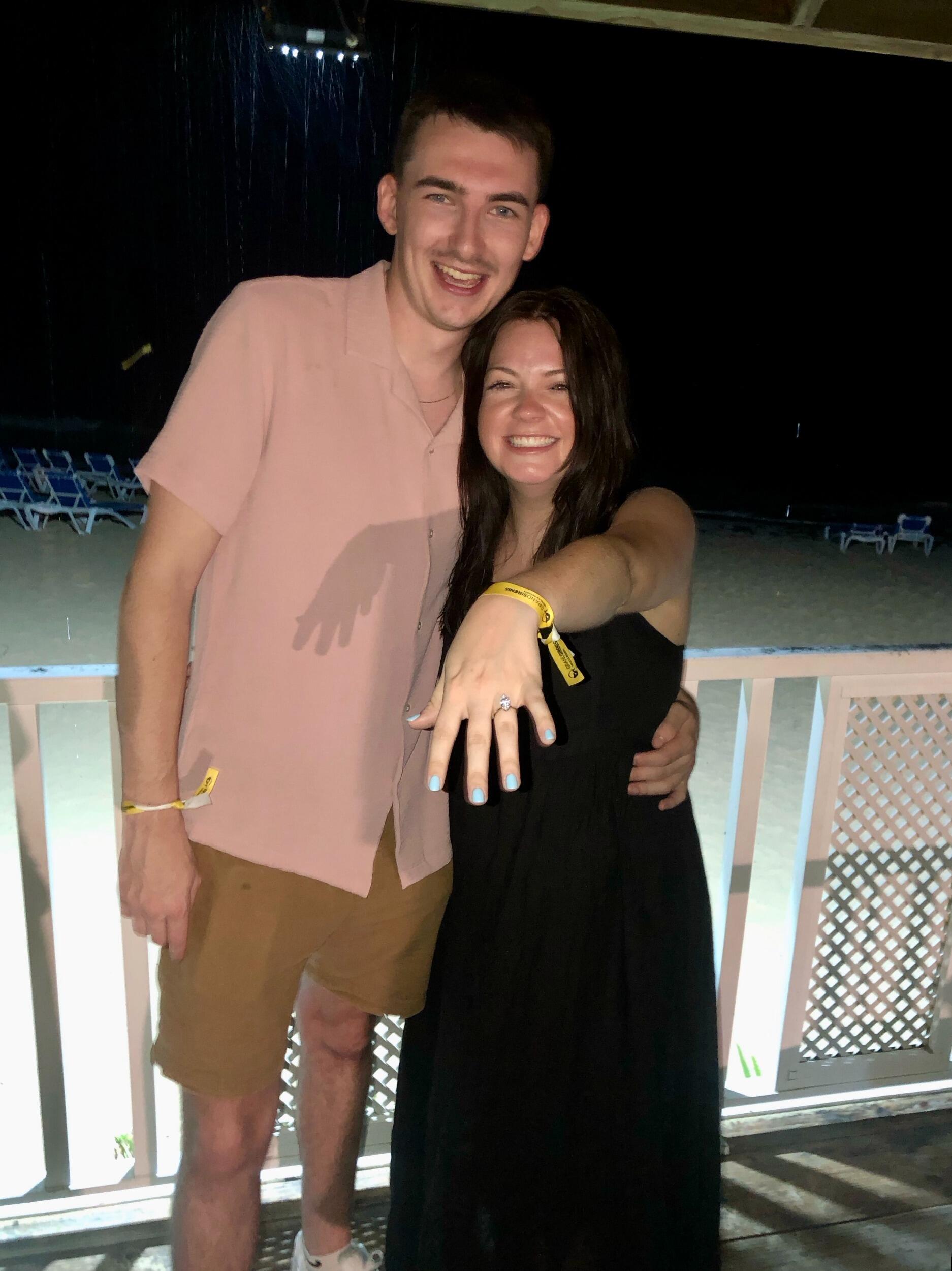 Andrew proposed to Madison surrounded by his parents and siblings in beautiful Punta Cana! 