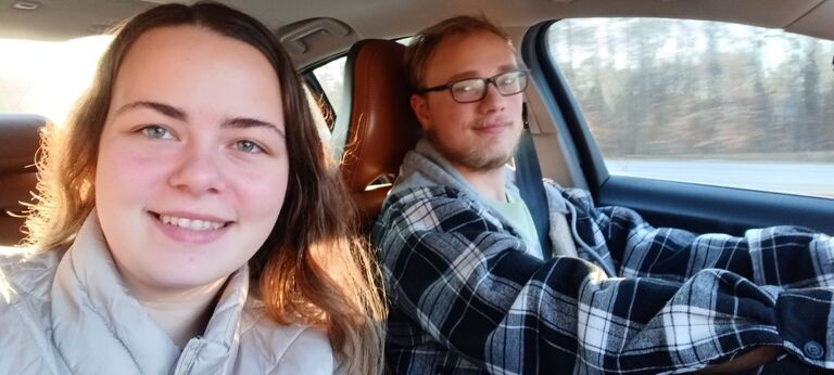 First trip to Arkansas! little did she know what was going to happen during that trip. ;)