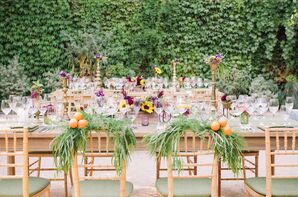 Sage Green Outdoor Reception