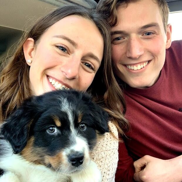 The day Summit joined the family! We picked up our 8-week old Australian Shepherd, and our lives were forever changed! 
