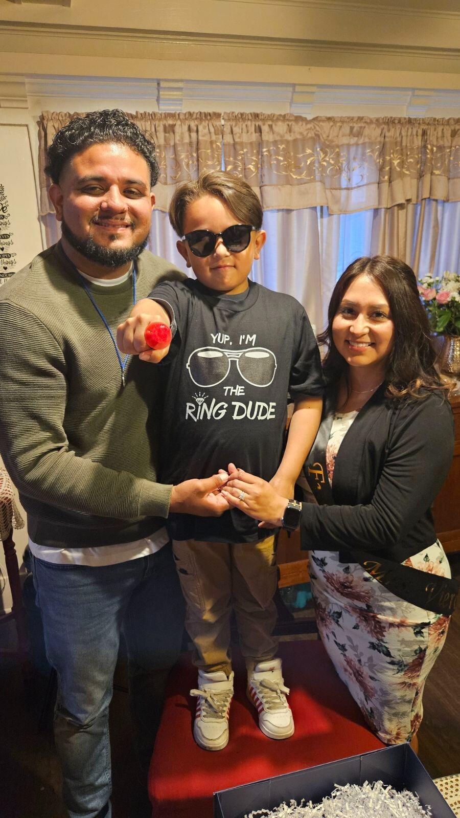 JJ agreed to be our RING BOY!