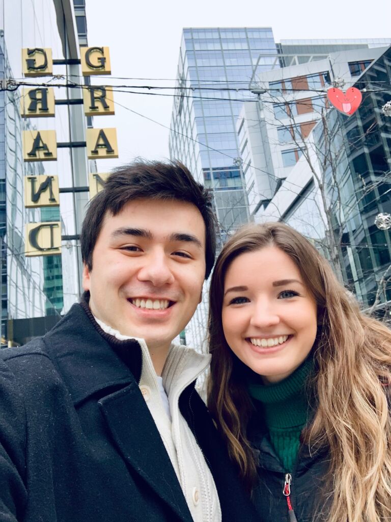 Enjoying winter in Boston