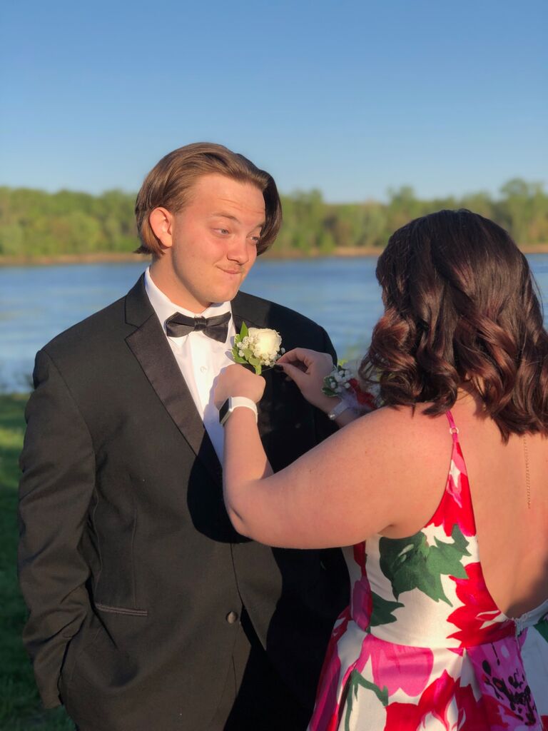 This photo is from our first and only prom!
