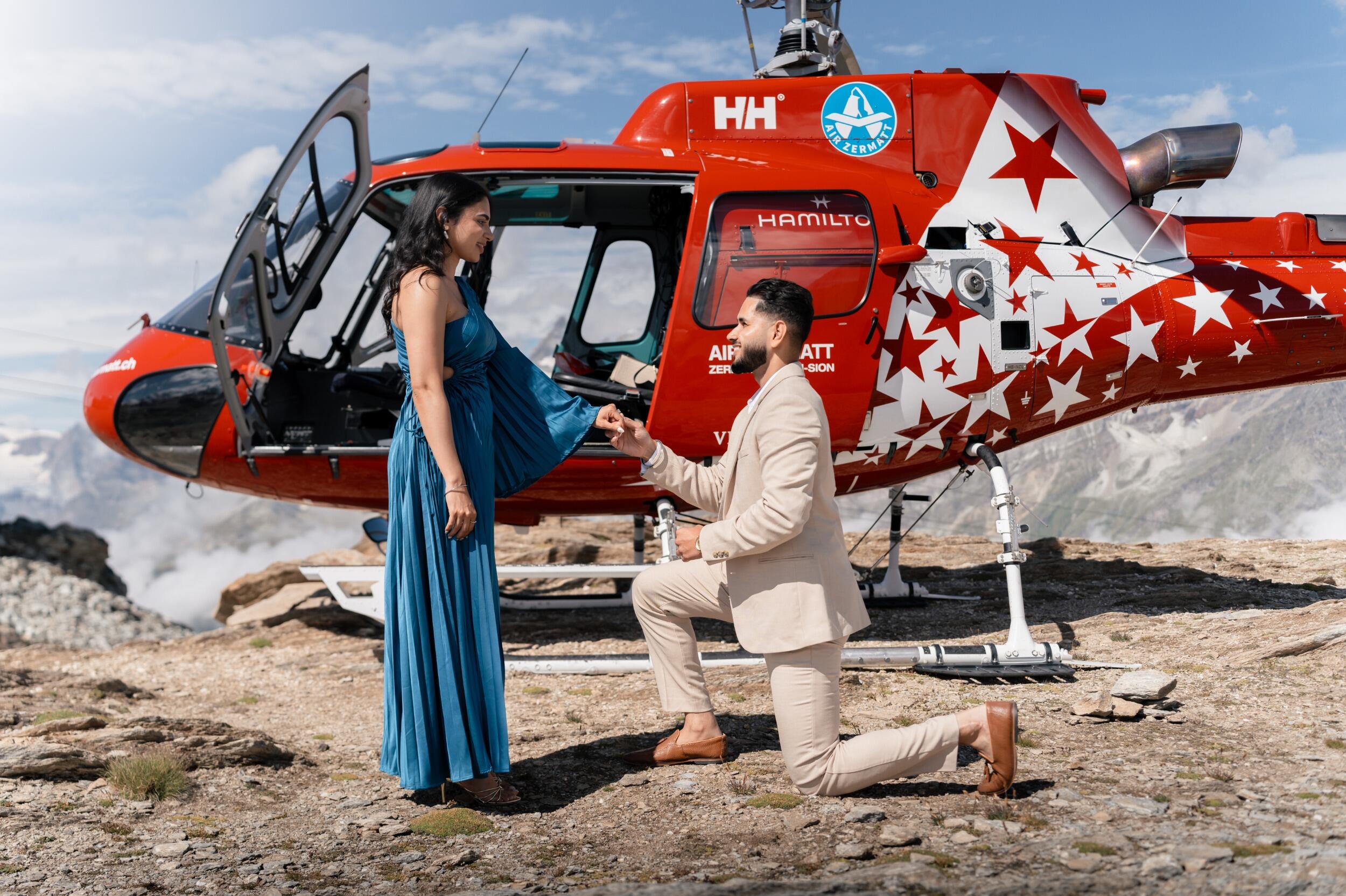 the day we became fiancés in Switzerland