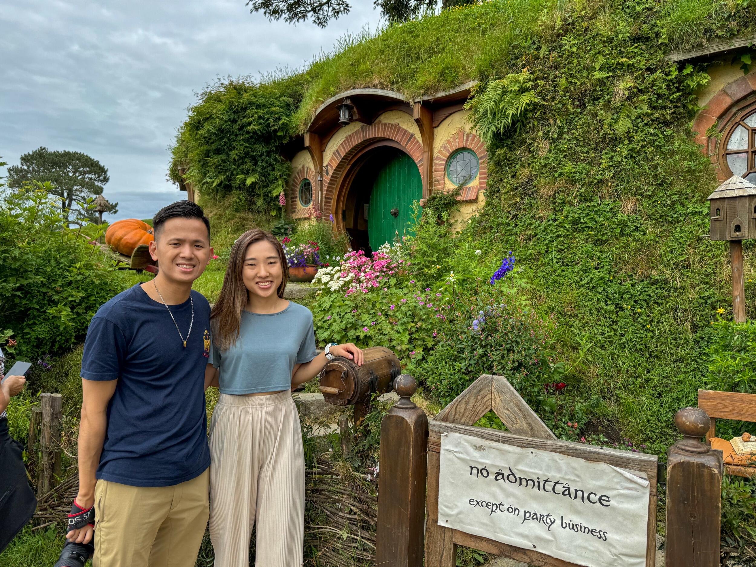 Visiting Hobbiton from Jay's favourite film series - The Lord of the Rings 🧙‍♂️