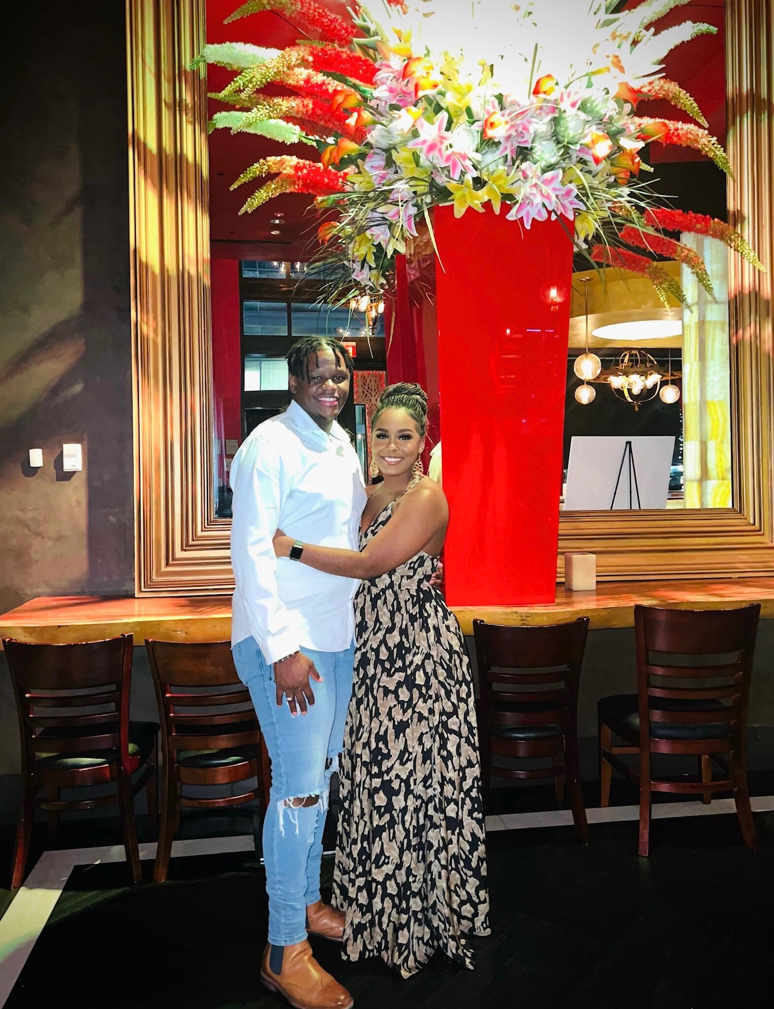 Our first date. 