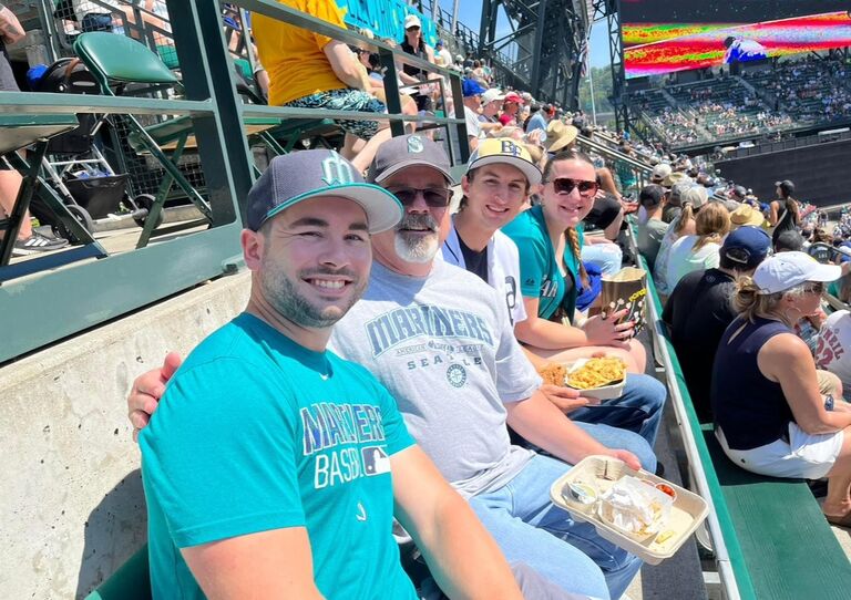 Hunter's first Mariners Game!