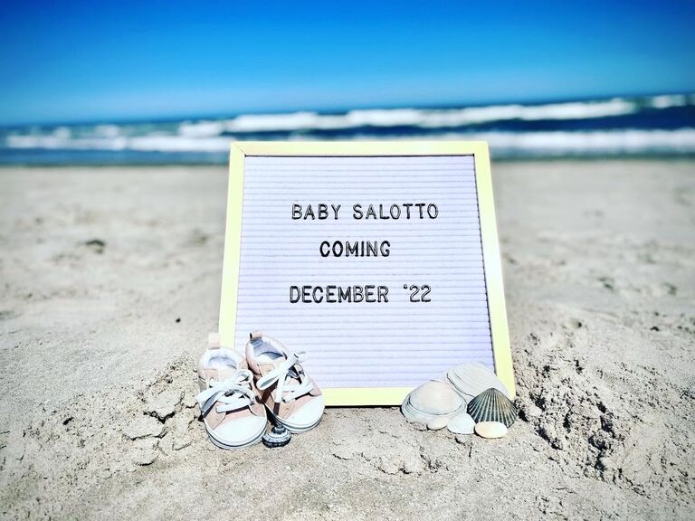 Announced the news of our baby boy on the way