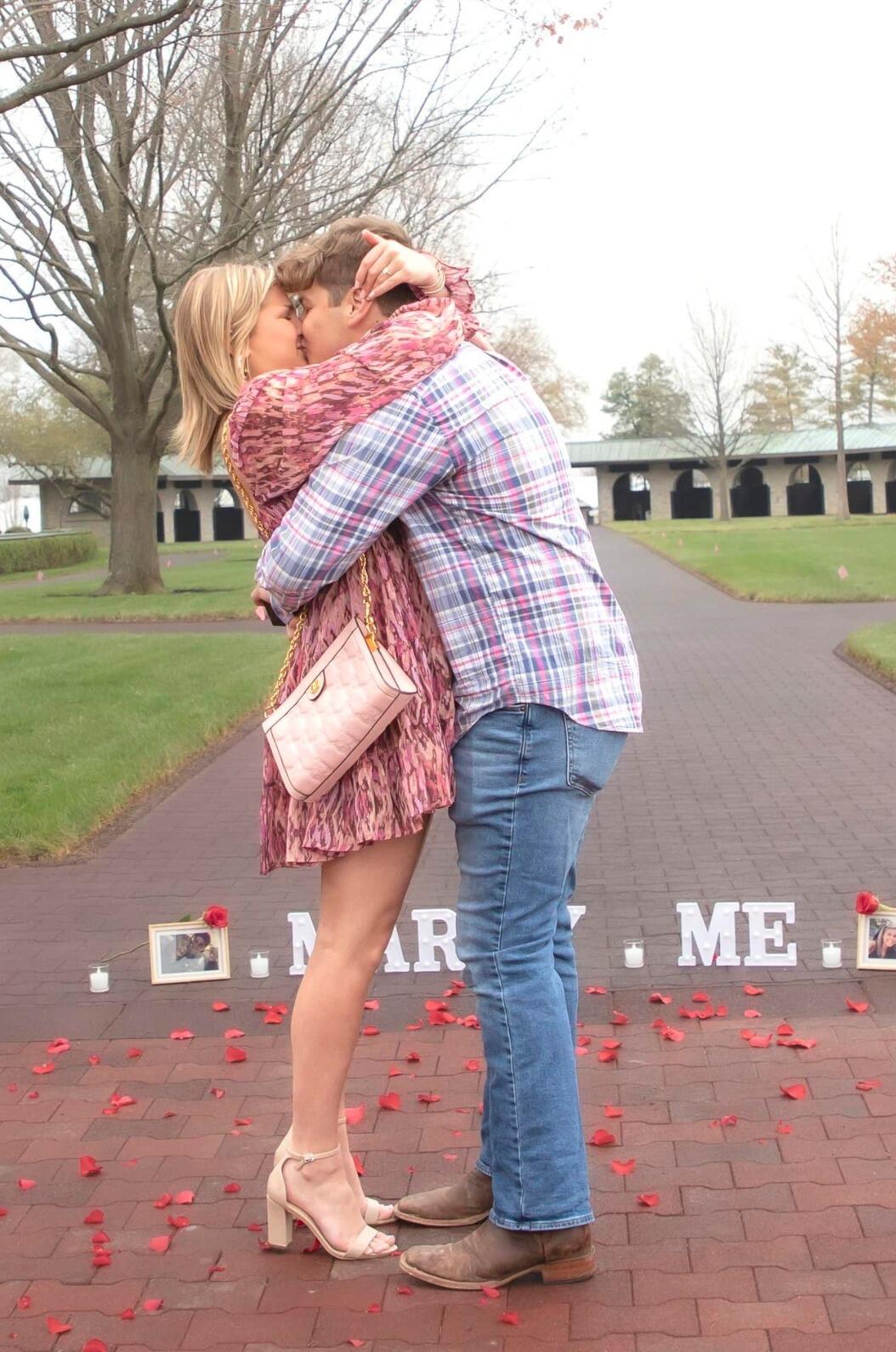 Cameron planned a beautiful engagement. He had his sister, Claire, ask me to come home for a weekend to which I said yes. To my knowledge, we were going to a family dinner and he was going to meet me there. Instead, he proposed. He put together an after-party with our closest friends and family to celebrate.