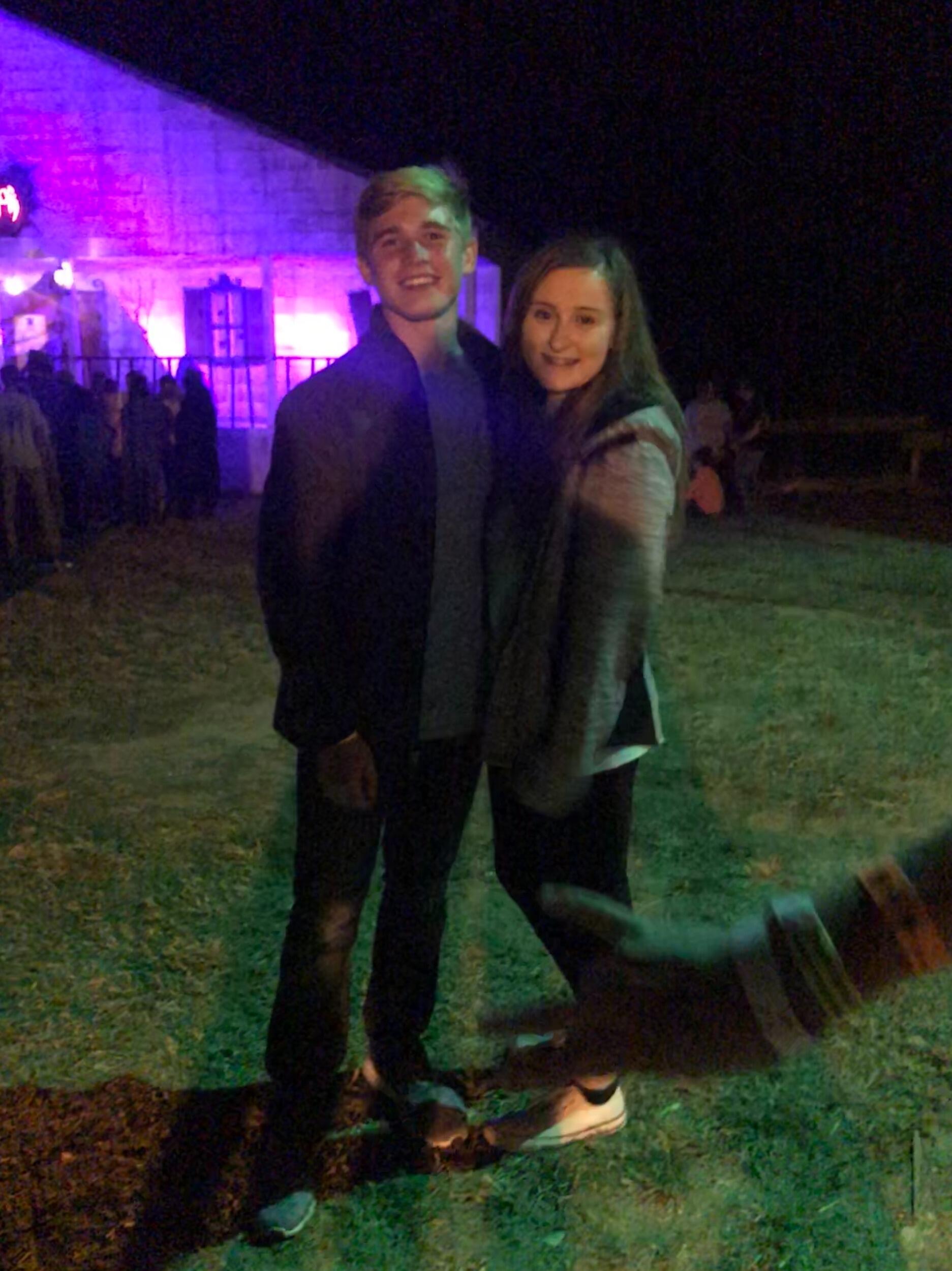 Our first date at Pumpkin Hollow with friends! Chaperoned by our parents of course because we were only 14 & 15 lol!