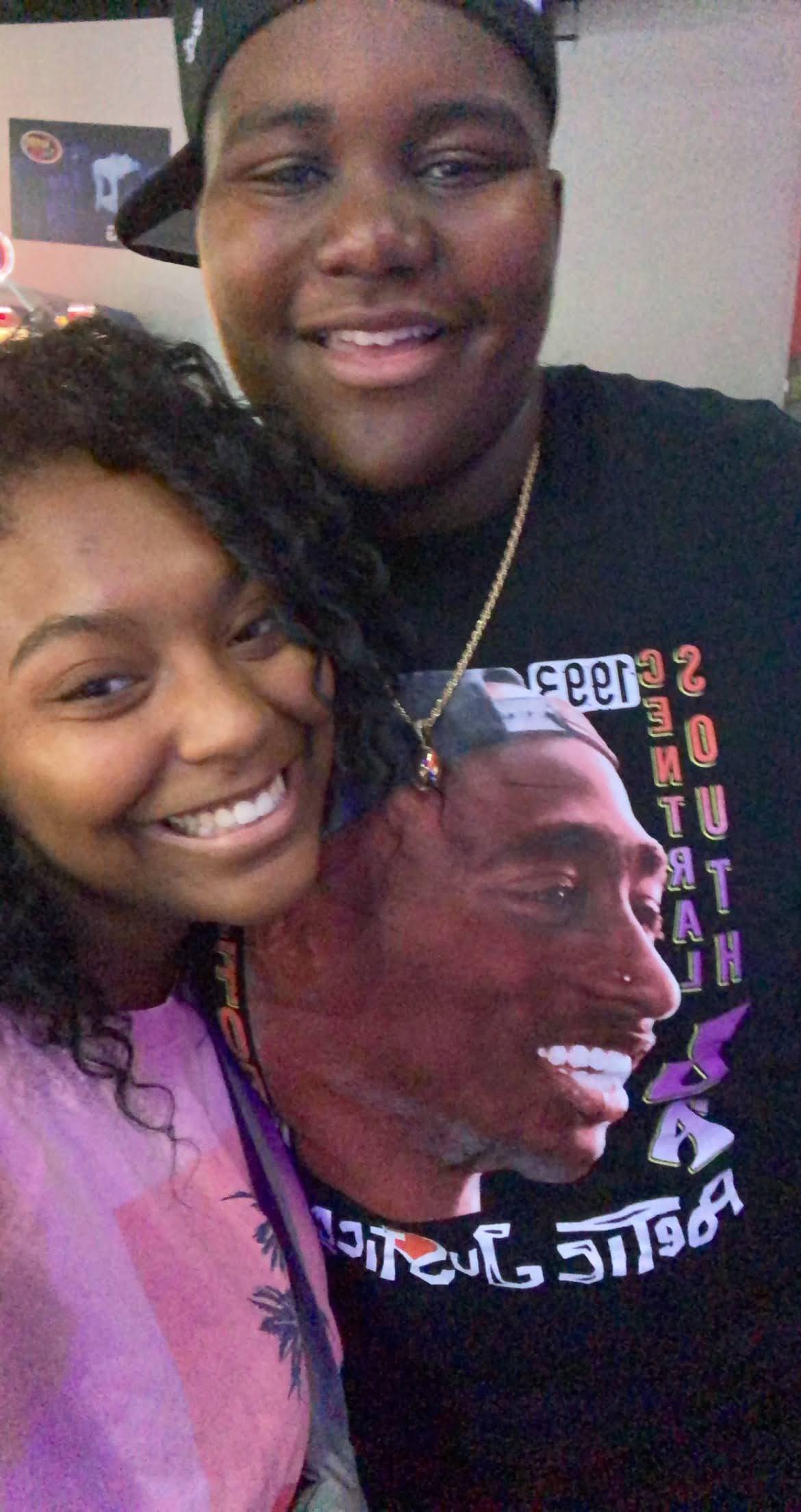 One of the first pictures we took together after we started dating!