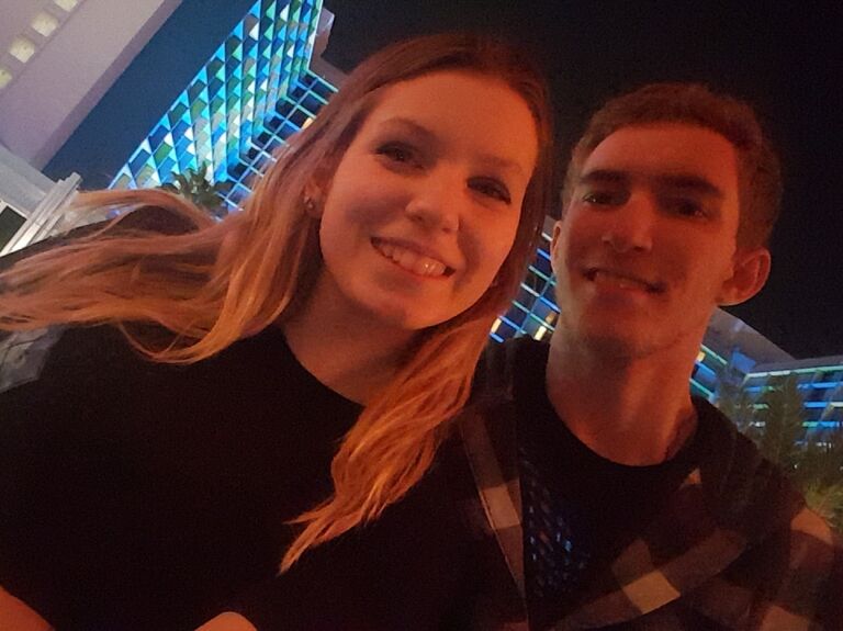 Dani and Tom met at the University of Nevada, Las Vegas (UNLV). Tom took Dani on their first official date to a metal music concert at the Brooklyn Bowl even though Tom was a bit terrified at first. They then went on the high roller in Las Vegas and shared a meal at Hash House A Go Go. 
