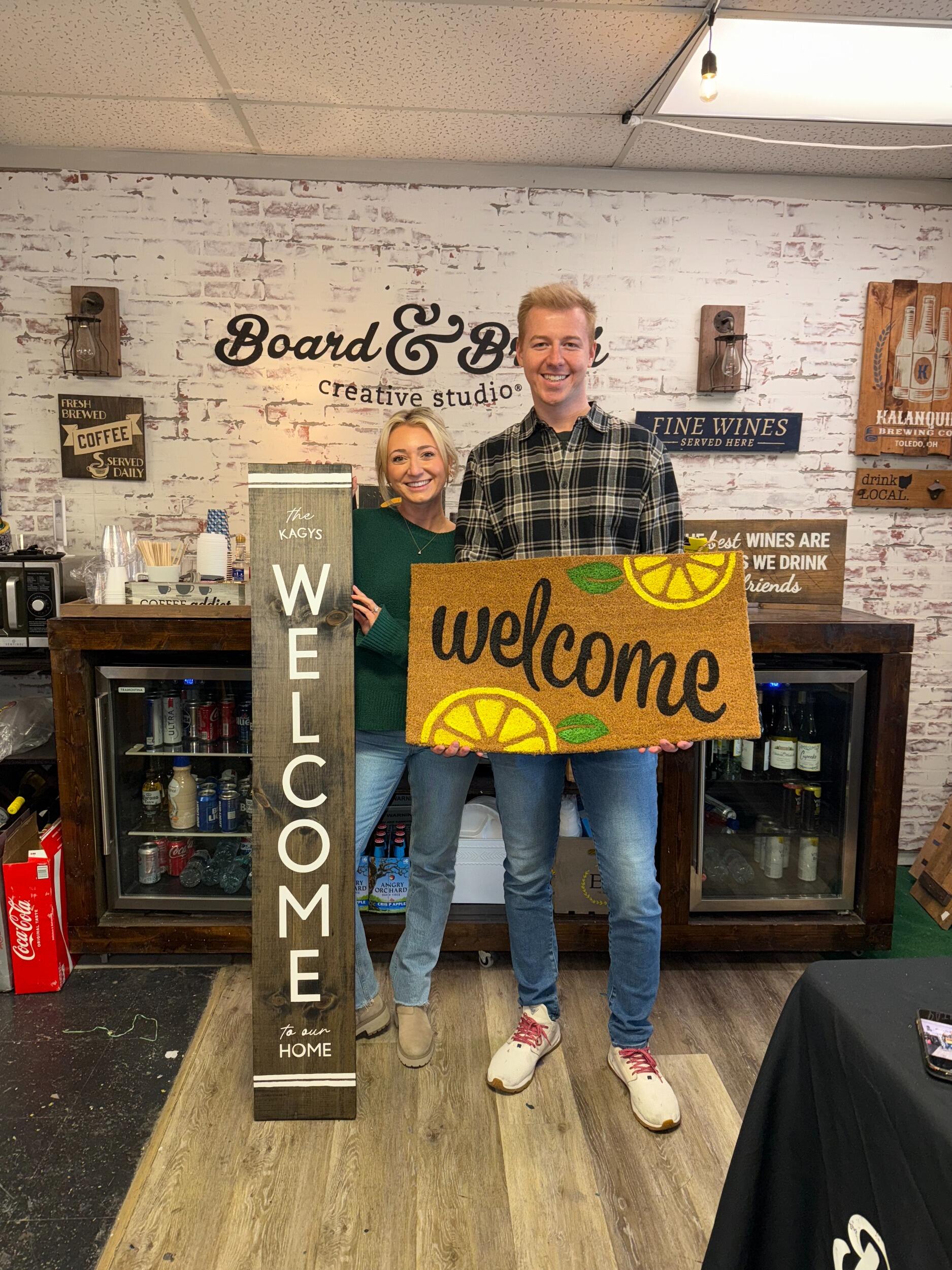 Made our first family signage. The Kagy's coming soon!  