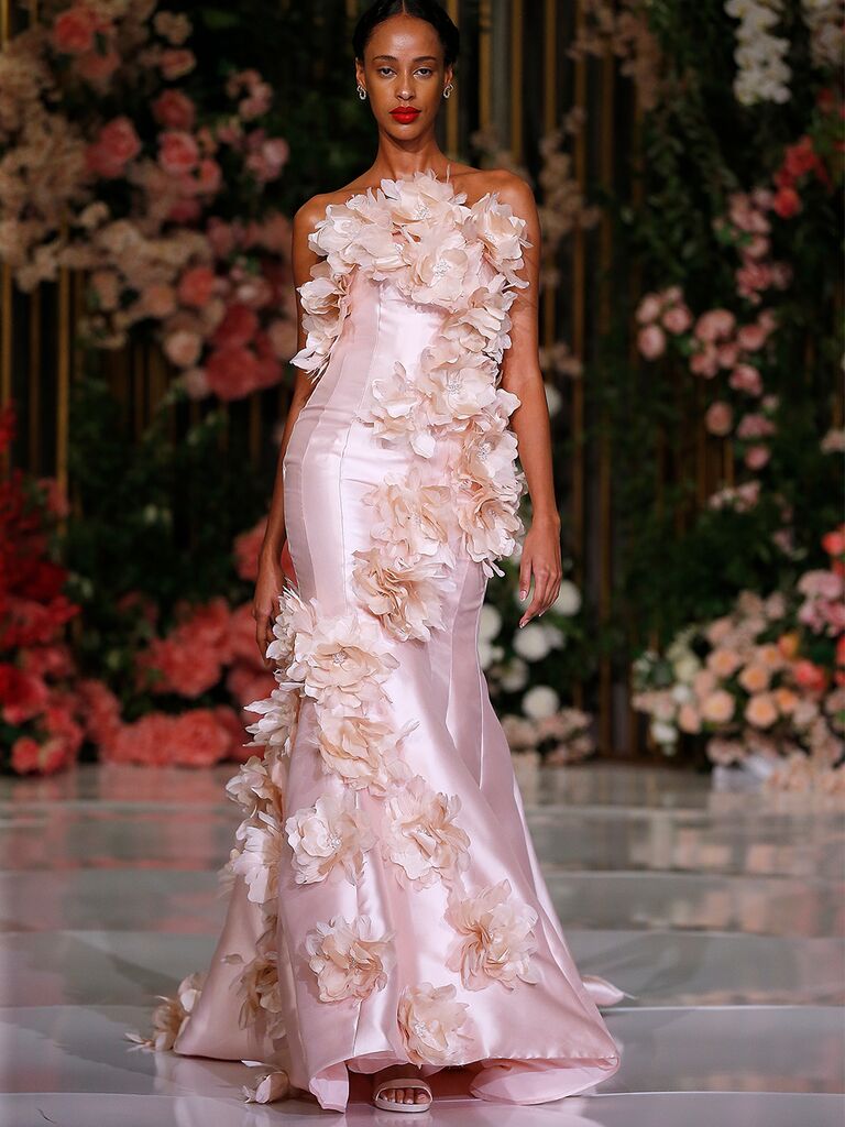 Esé Azénabor floral blush pink wedding dress