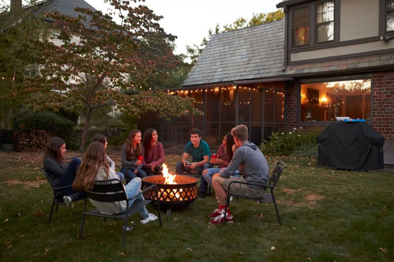 campfire vibes - small backyard birthday party ideas for adults