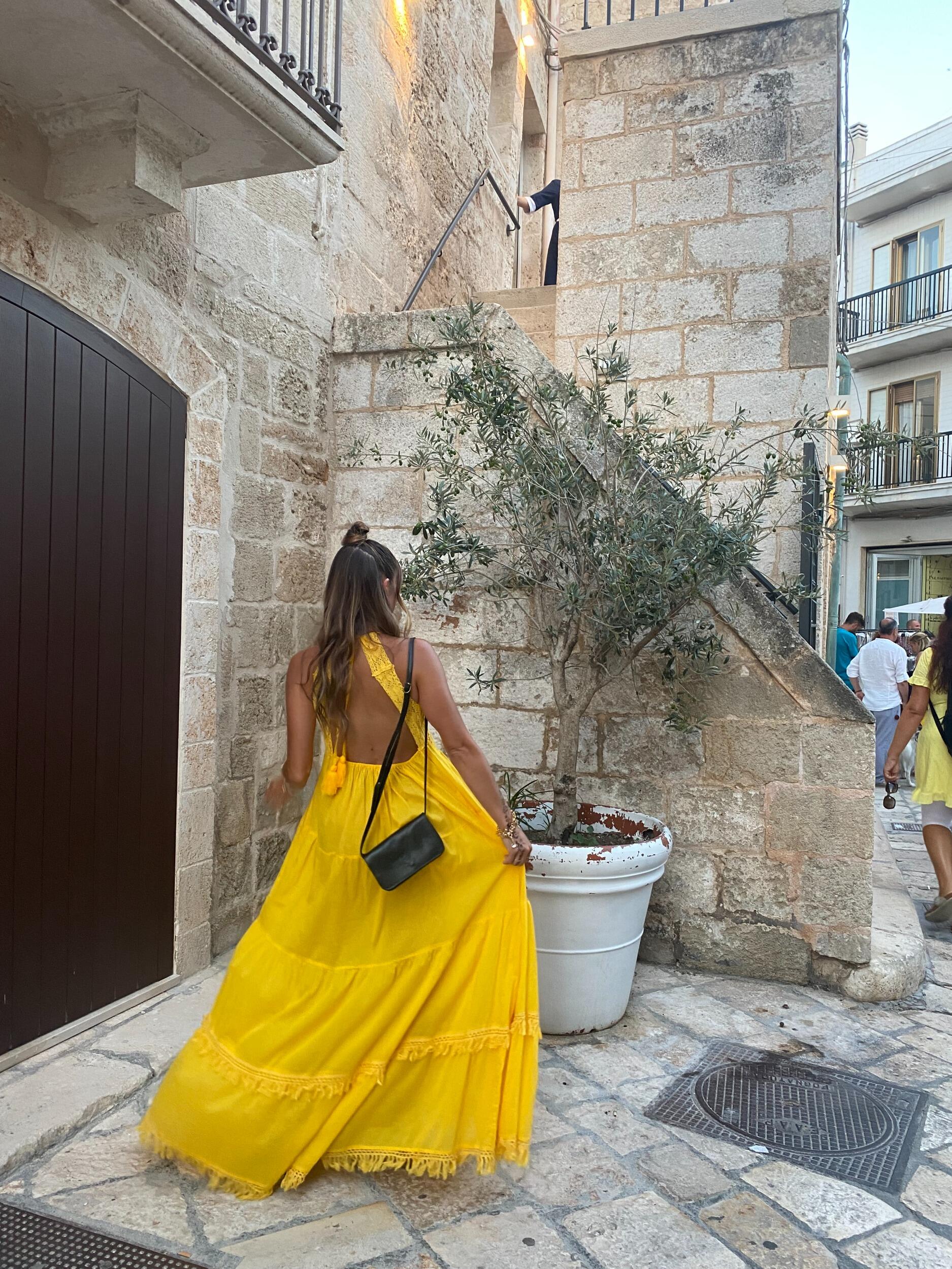 The engagement dress debut! Polignano a Mare, Puglia, Italy