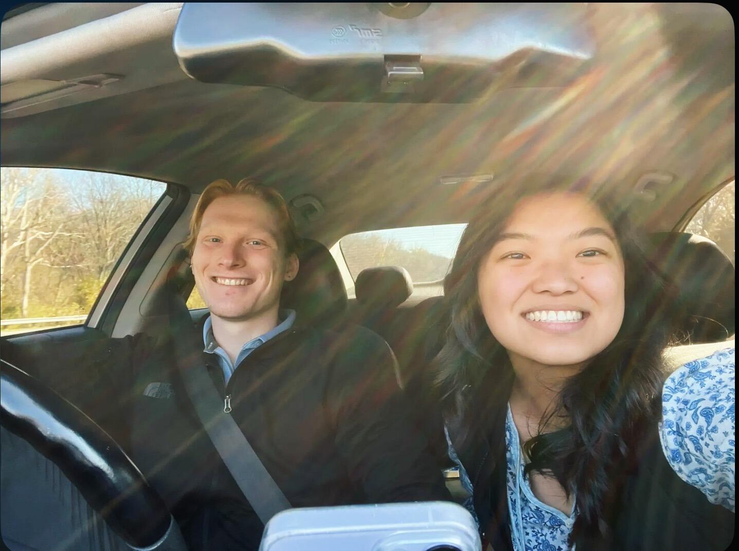 We love driving to church together!
