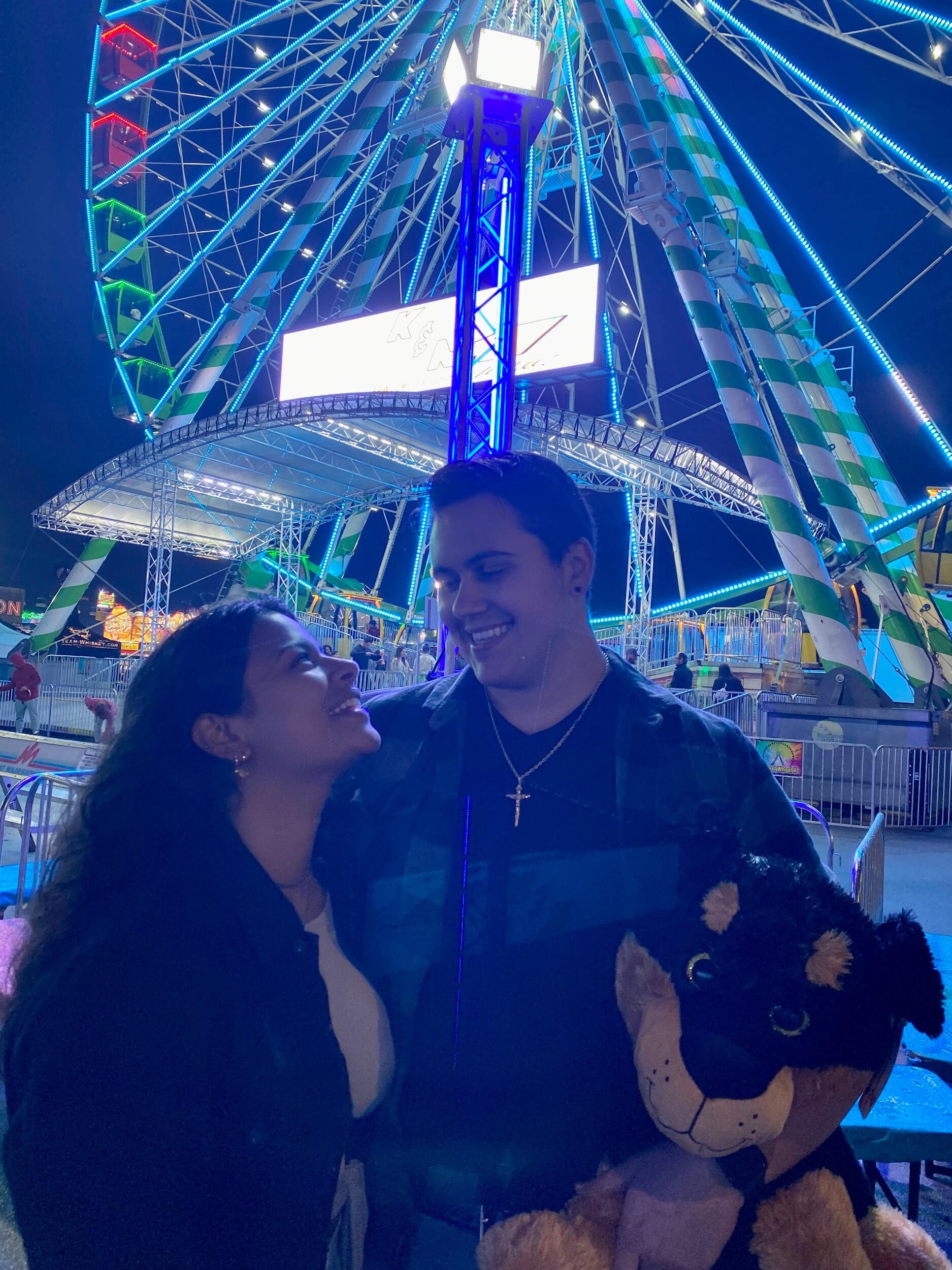 Daniel won me my first stuffed animal at the South County Florida Fair. 
Taken By: Loly & Aby