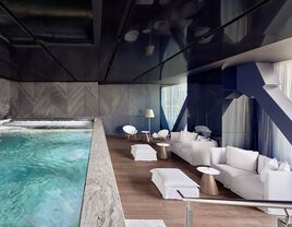 gorgeous indoor spa space mexico honeymoon resort ritz carlton pool and spa