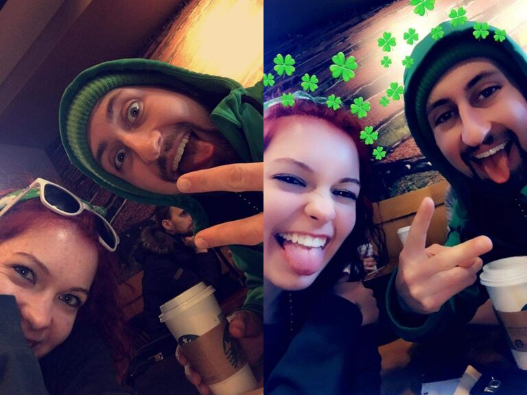 Celebrating our luck of being together for 2 months :)