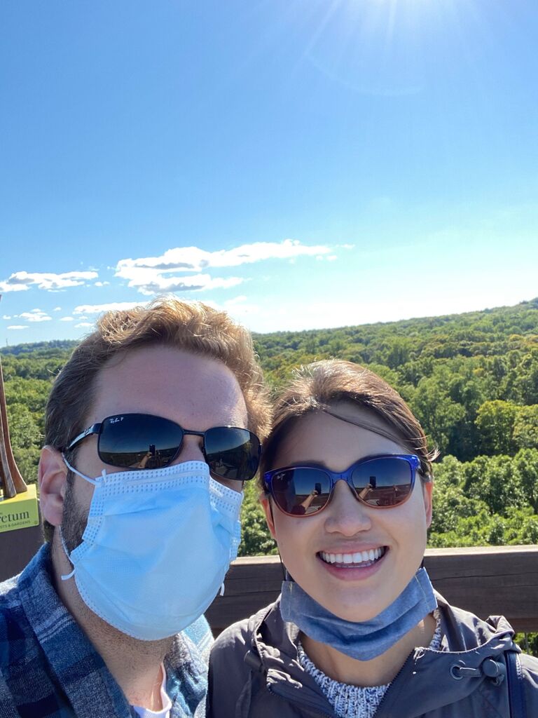 This was our first time going to the Holden Arboretum. It’s about 45 min outside of downtown Cleveland and a perfect spot to enjoy fresh air during the height of the pandemic. Christine was so happy there that I couldn’t get her to leave. I eventually chose this place for our engagement