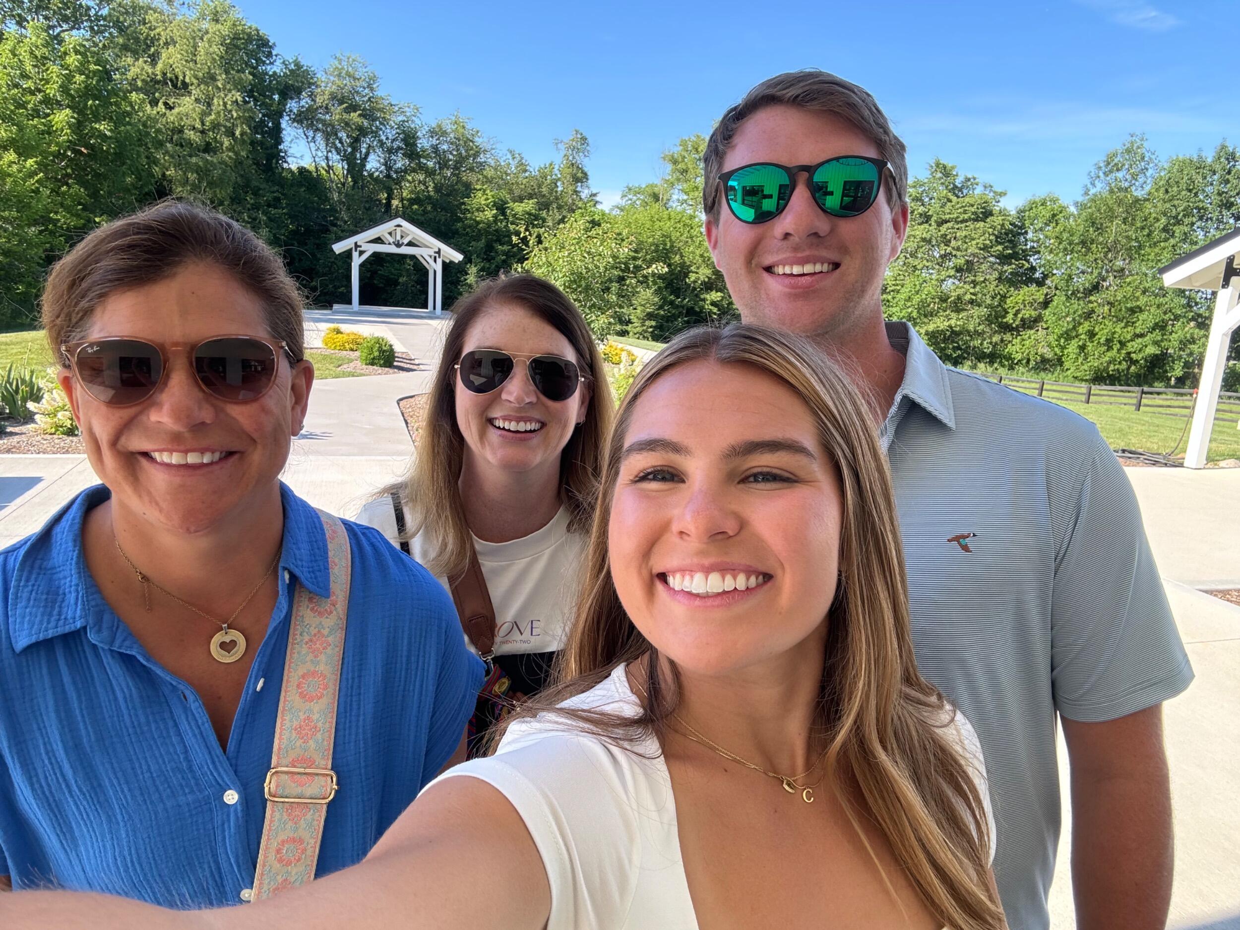 Wedding venue shopping with our moms!