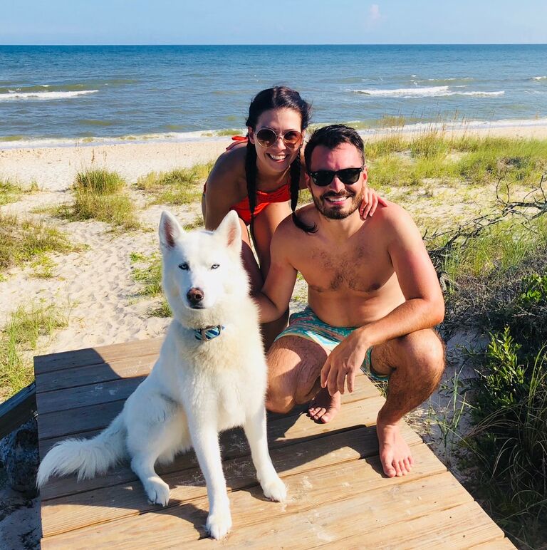 Our first family vacation with Syrus - St. George Island, FL