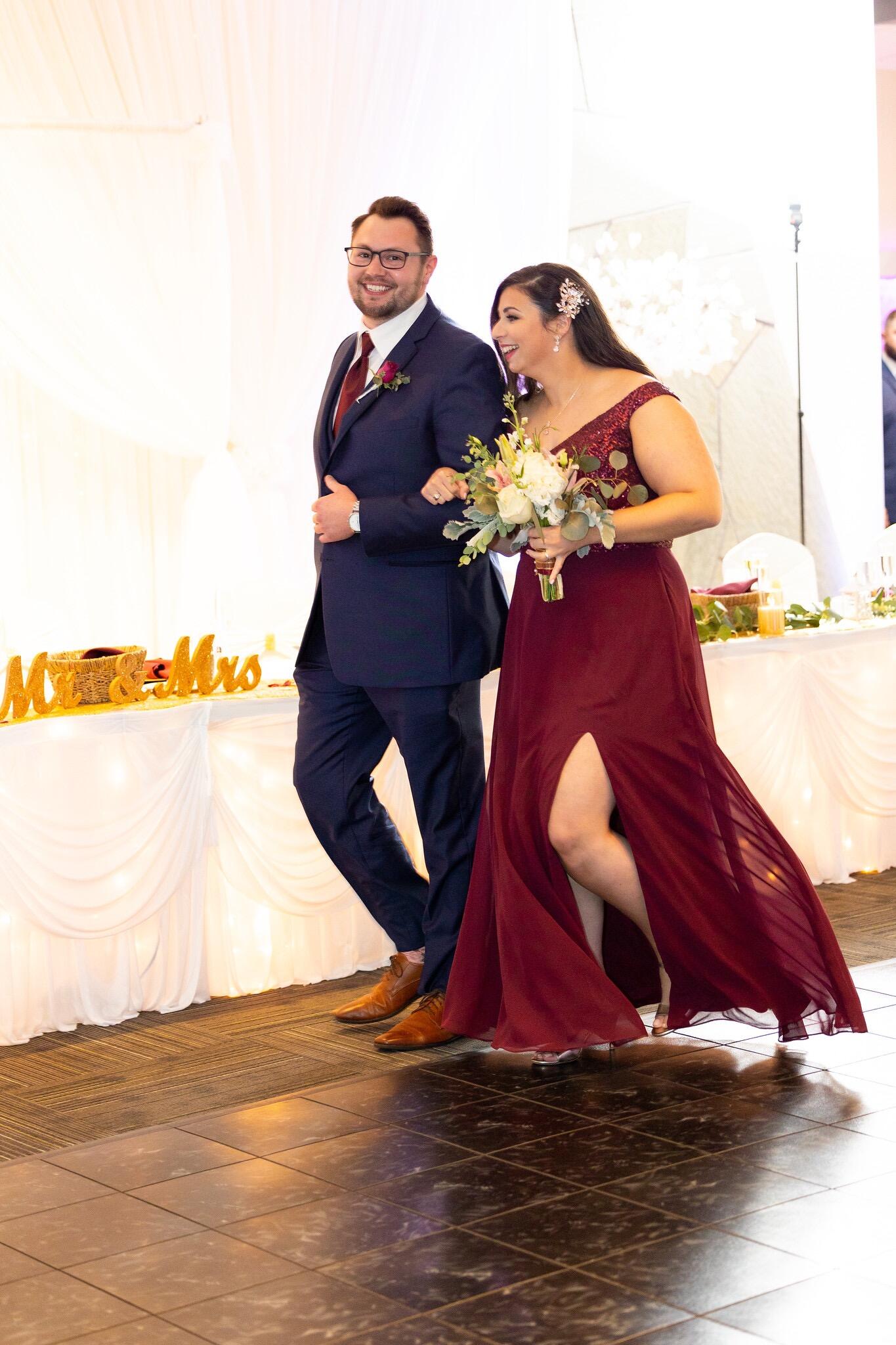 Celebrating being in our friends' wedding!