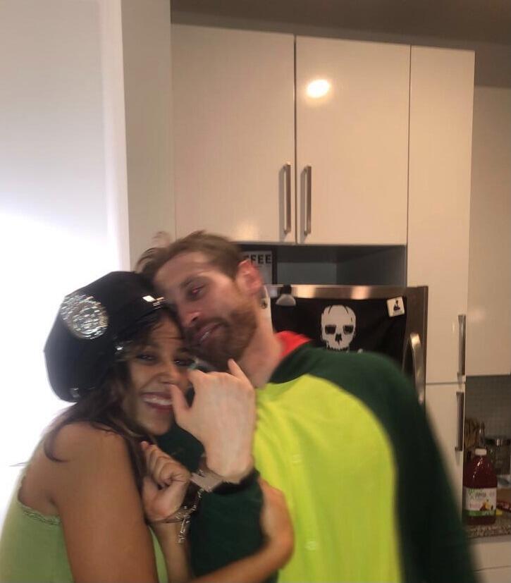 Fast forward to Ali's 27th birthday--  where, after a failure-to-launch of a move to NYC during the dark times (aka 2020), she moves back to Stamford to live with her best friends. The SB Clubhouse (Apt. 250) became known for its themed parties and, more specifically, the Game Nights. One night after Ali absolutely cleaned up in a game of poker, Nate asked for Ali's number under the guise of wanting to trash talk about poker and the Packers. It was not long after, that he asks her out on their first date to Cask Republic (rip). 

--Nate and Ali had been seeing each other for about a month by the time her birthday rolled around, where she first realized how deep his obsession with dinosaurs goes when he appeared that night in a full dino onesie...