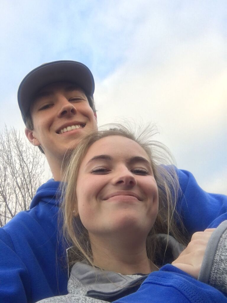 Our first photo together
