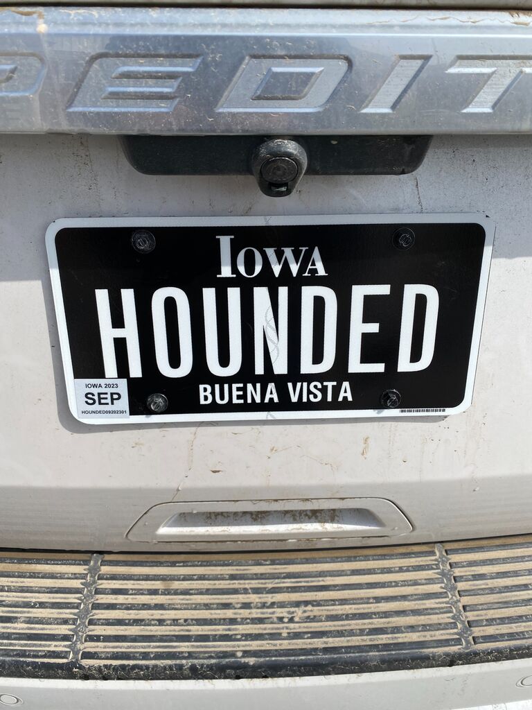 We didn't realize just how appropriate this plate would be...