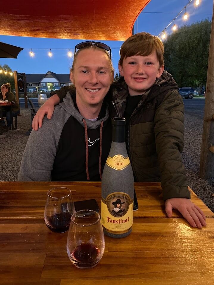 Pre Anniversary Dinner with the two loves of my life!
