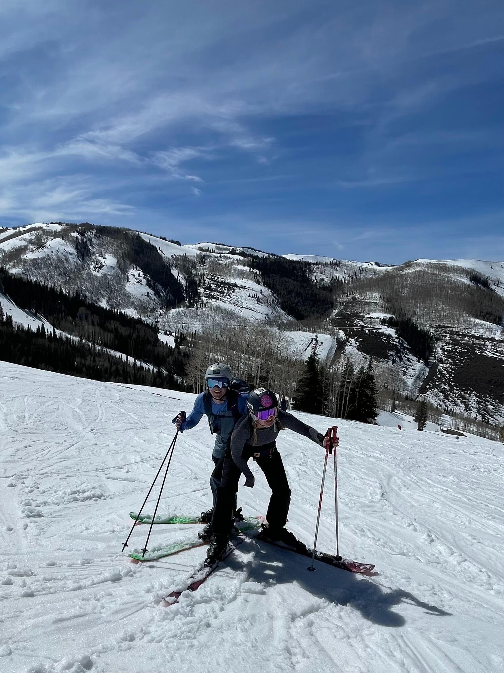 Where they get to spend more time skiing together