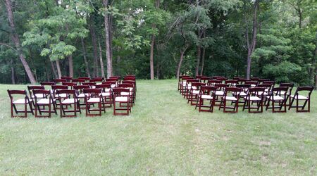 Lancaster Table & Seating Mahogany Wood Chiavari Chair with Black Cushion