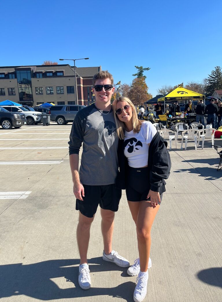 Cara started her junior year at Iowa while Caleb continued working mostly remote while still living in Iowa City. 