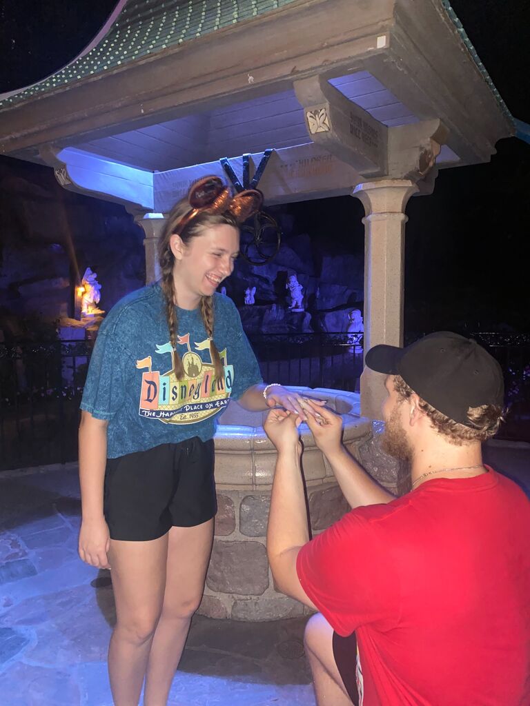 We got engaged at Disneyland!!!