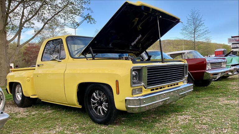 Fast forward, Pete & Sam take their C-10 build to the same show! It was such a head turning build that it won best in show at the American Muscle Car Club car show!